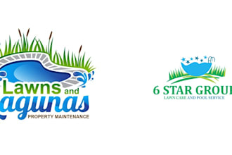 do custom agriculture lawn care logo design 24 hours