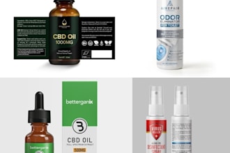 do skincare feminien cosmetic logo and bottle label design 24 hours
