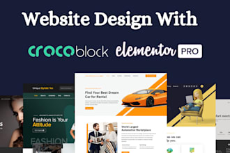 build dynamic wordpress website by crocoblock, elementor, jet engine