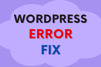 fix wordpress errors and fix the wordpress website