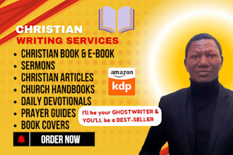 be your christian books and ebooks ghostwriter