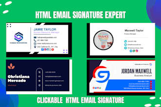 setup clickable realtor html email outlook gmail yahoo iphone apple signature