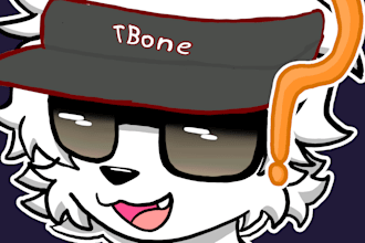 draw your furry fursona in my style only headshot icon