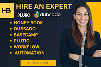 do honeybook setup workflow automation dubsado 17hats basecamp bonsai plutio