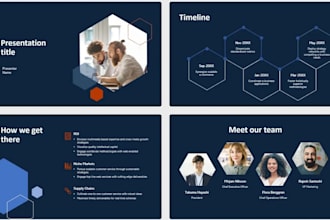 make a professional business pitch deck