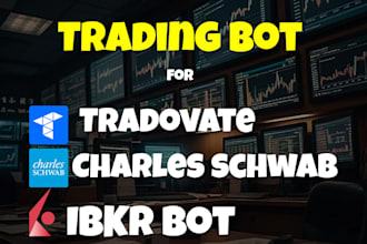 automate your trading strategies and connect to ibkr, tradovate, schwab, etrade