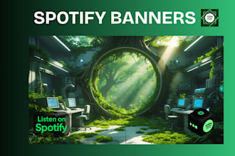 design spotify artist  or soundcloud banner for your profile