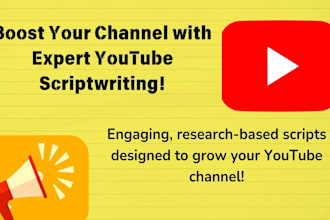 write SEO optimized youtube scripts to boost engagement for your channel