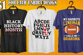 do bulk trendy t shirt designs for printful, merch website