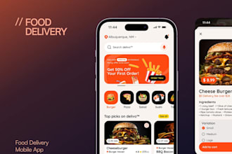 food delivery app or website, grocery, pharmacy, restaurant, parcel, taxi