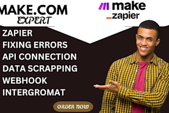 make com automation, zapier make com automation integromat