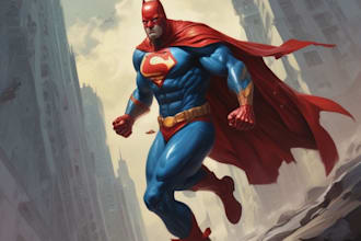 create scifi, fantasy, superhero character design