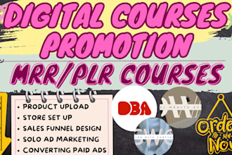 do digital courses promotion, master resell rights to earn passively