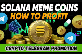 crypto telegram promotion solana memecoin tokencrypto ai agent twitter promotion