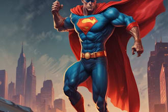 create your fantasy science fiction superhero character