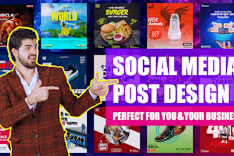 built expert social media banners and posts within a day
