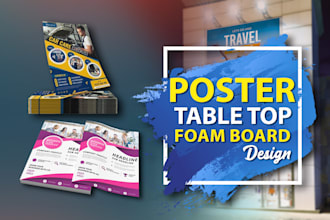 bulk posters tabletop standees foam boards and tabletop signs design