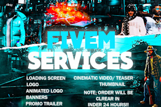 do fivem trailers, fivem loading screen, fivem animated logo, fivem banner