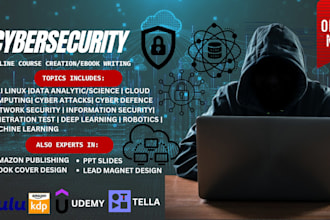 write technical ebook on cybersecurity, iot, cloud computing data science devops