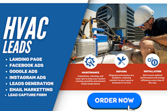 generate lead for hvac ads landing pages for hvac remodeling construction