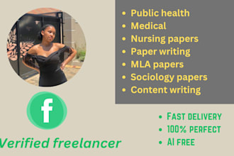 write content on nursing, sociology, public health, psychology and counseling