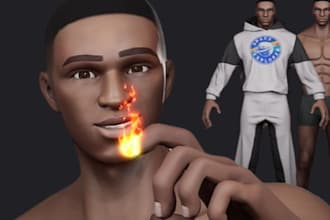 do realistic and stylized 3d character modelling and animation