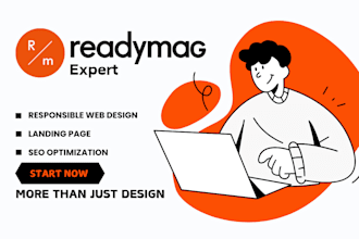 design and redesign your responsive website on readymag carrd tilda webflow