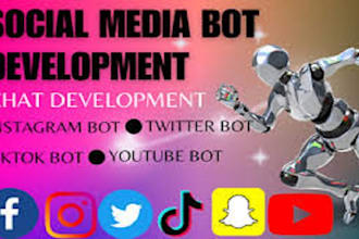 build youtube API bot, tiktok API bot, instagram API bot, telegram API bot