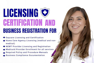 write home care policy and procedures manual, help with licenses and group home