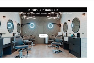 build beauty salon website barbershop ecommerce store spa dropshipping website