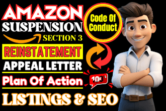 reinstate amazon section 3 suspension amazon listing appeal letter poa