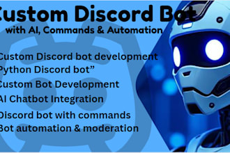 discord bot development, ai chatbot, python discord bot, bot automation,