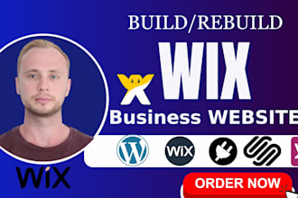 design wix website design or redesign wix blog or portfolio website, wix booking