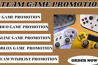 do steam game robl,ox promotion to increase your steam wishlist and visibility