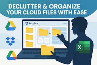 organize and customize files and pdfs on dropbox, google drive, ms spreadsheet