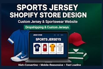 design custom jersey shopify store apparel website football jersey store