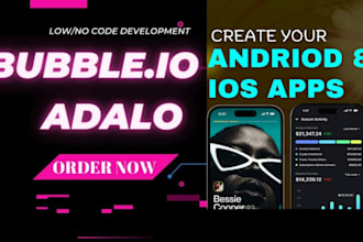 build bubble web app, marketplace, saas, bubble io bubble website adalo expert