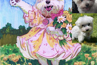 draw a great portrait of your pet