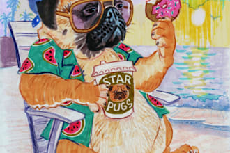 draw a great portrait of your pet