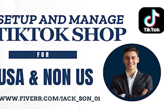 create fix tiktok shop setup USA tiktok shop manager tiktok shop for non USA