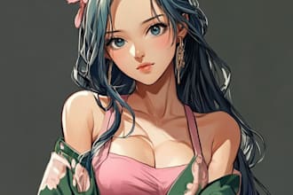 draw manga cover in unique art style
