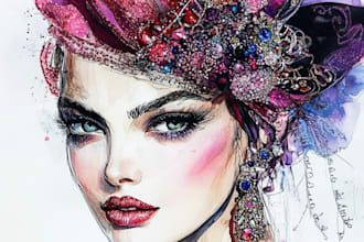 do fashion illustration and sketches