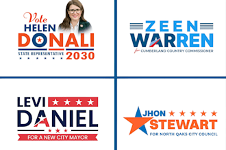 make unique political campaign election logo or any graphics design