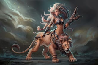 illustrate fantasy character design