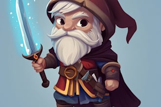 design 2d game characters and game assets