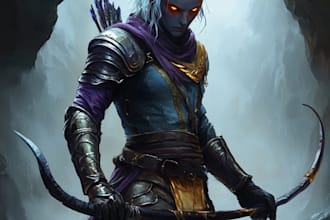design a dnd character art and dnd character art