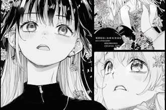 draw anime, manga, comics, book illustrations and doodle art