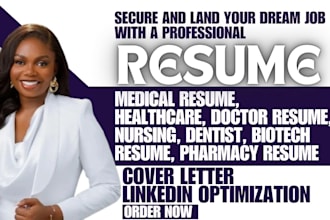 write professional ats healthcare doctor medical sales cv nursing resume writing
