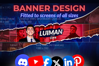 design a perfect sized banner for your social media