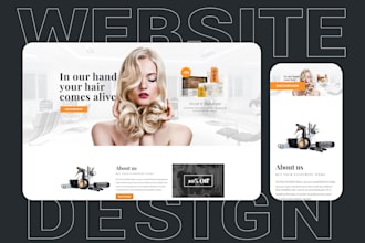 design skincare barbershop hair extension makeup beauty website to get customers